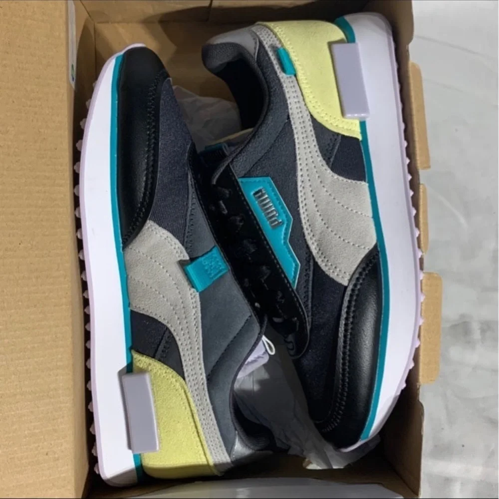 Puma Future Rider Galaxy Blue Black White Shoes New Womans Sizes - Picture 7 of 7